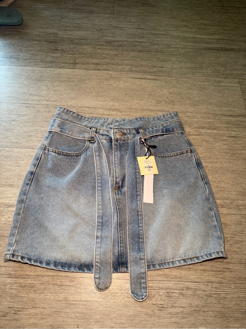TGLA NWT denim mini skirt